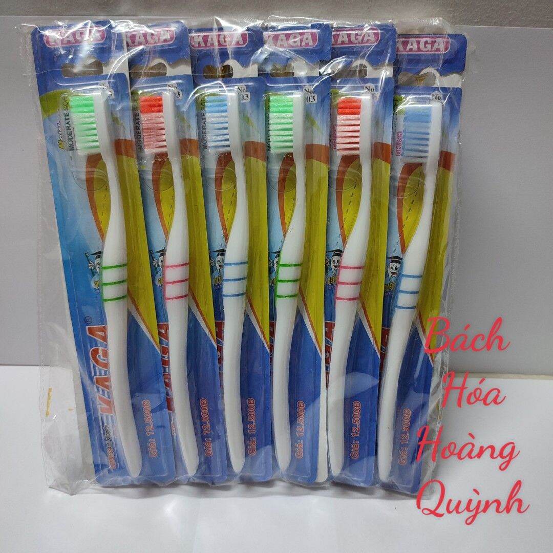Combo 12 cây bàn chải đánh răng Kaga