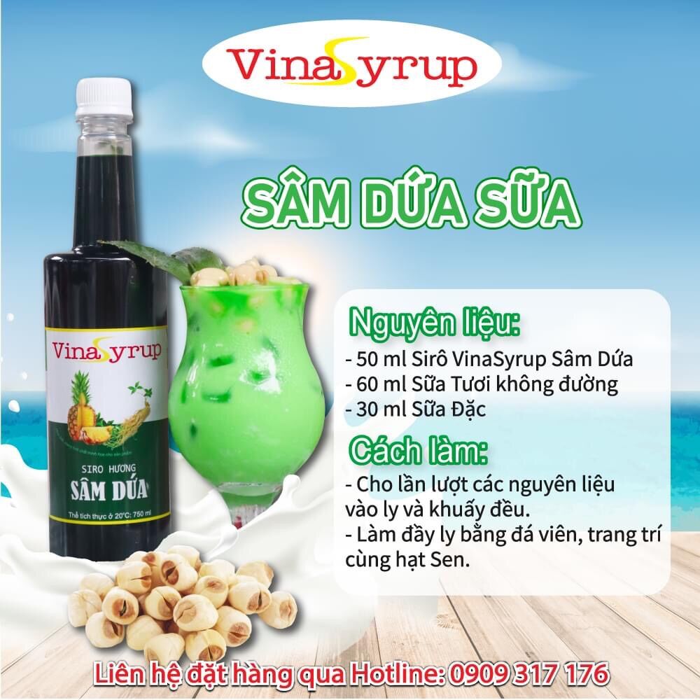 VinaSyrup Sâm Dứa 750ml