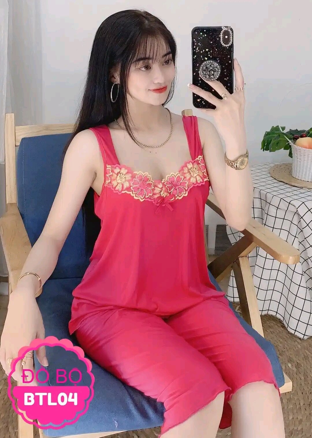 Đồ bộ lửng thun lạnh - A71