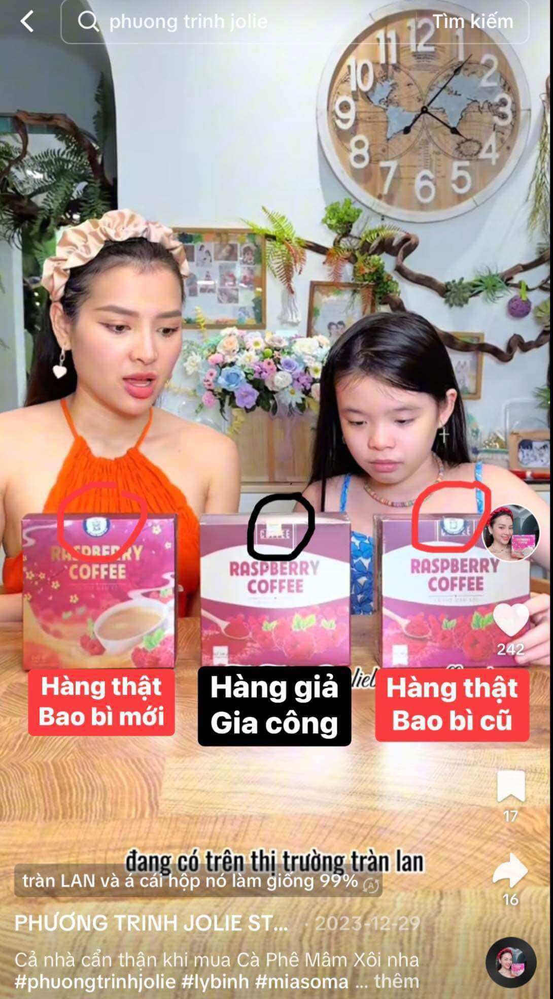(Mẫu mới nguyên tem) Cà Phê Mâm Xôi đỏ Giảm Cân Raspberry Coffee Chính Hãng
