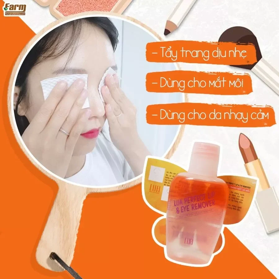 dầu tẩy trang LUA chính hãng.