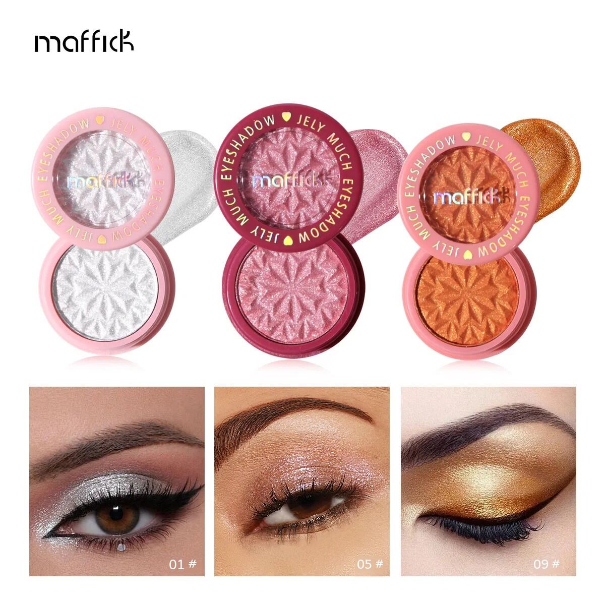 MAFFICK 12 Màu Eyeshadow Palette Đa Kết Thúc Lắc Chân Nữ & Ngọc Trai Mờ Mờ Nổi Bật Đơn Sắc Kem Phấn Mắt Bùn Kích Thước Đầy Đủ