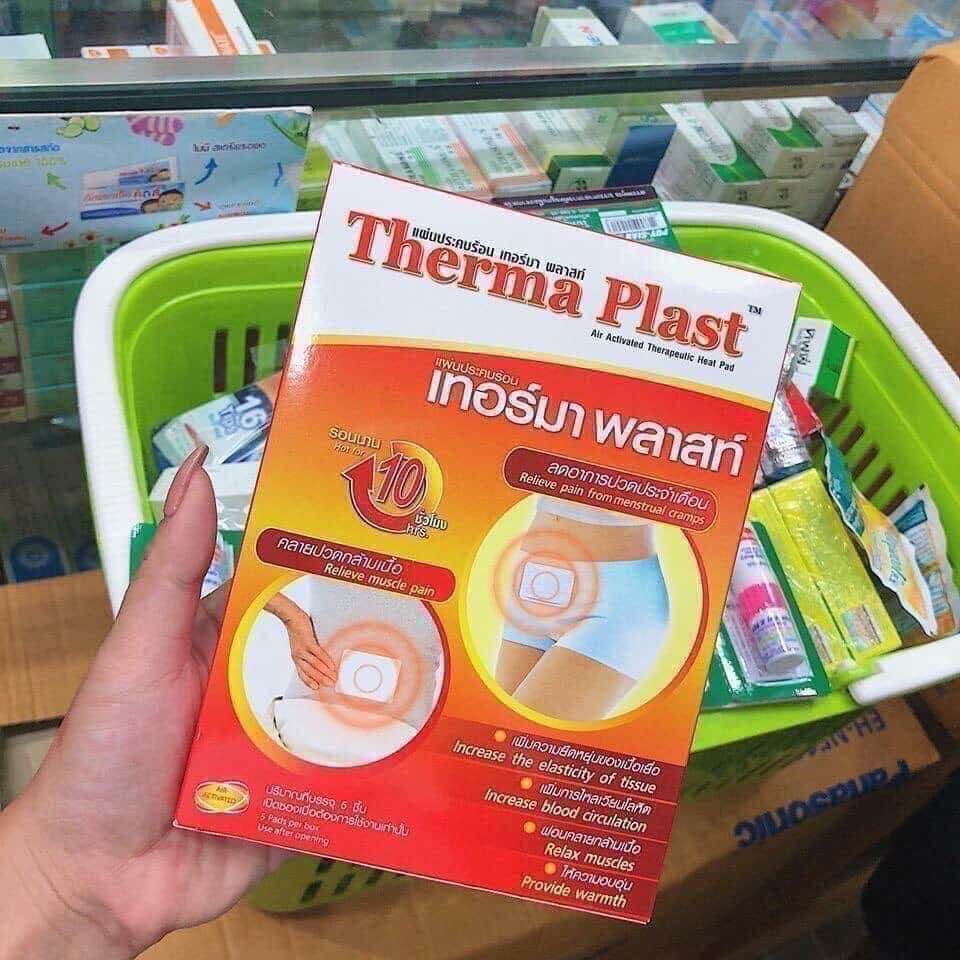 Miếng dán thảo dược giảm đau bụng kinh therma plast