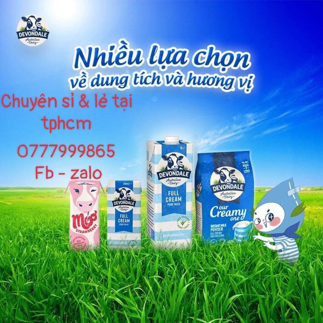 Lốc 6 hộp sữa tươi full cream Devondale nhập Úc