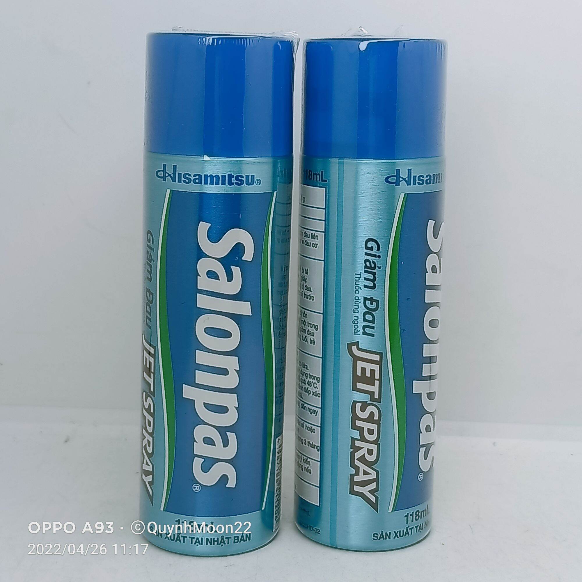 Salonpas Jet Spray xịt giảm đau chai 118ml