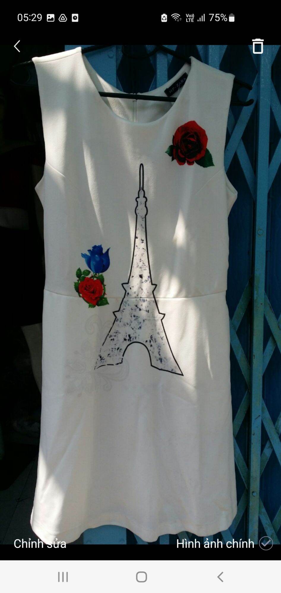 Áo dài cách Tân chân bông size L