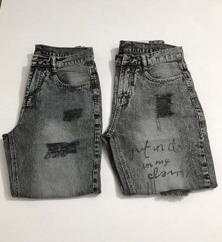 Quần baggy xám