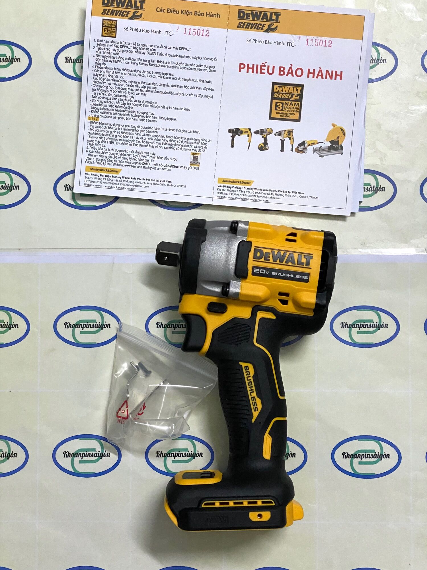 Máy vặn, siết Bulong Dewalt 20vol DCF922 Không Than mới, tuỳ chọn Body hoặc máy-pin-sạc