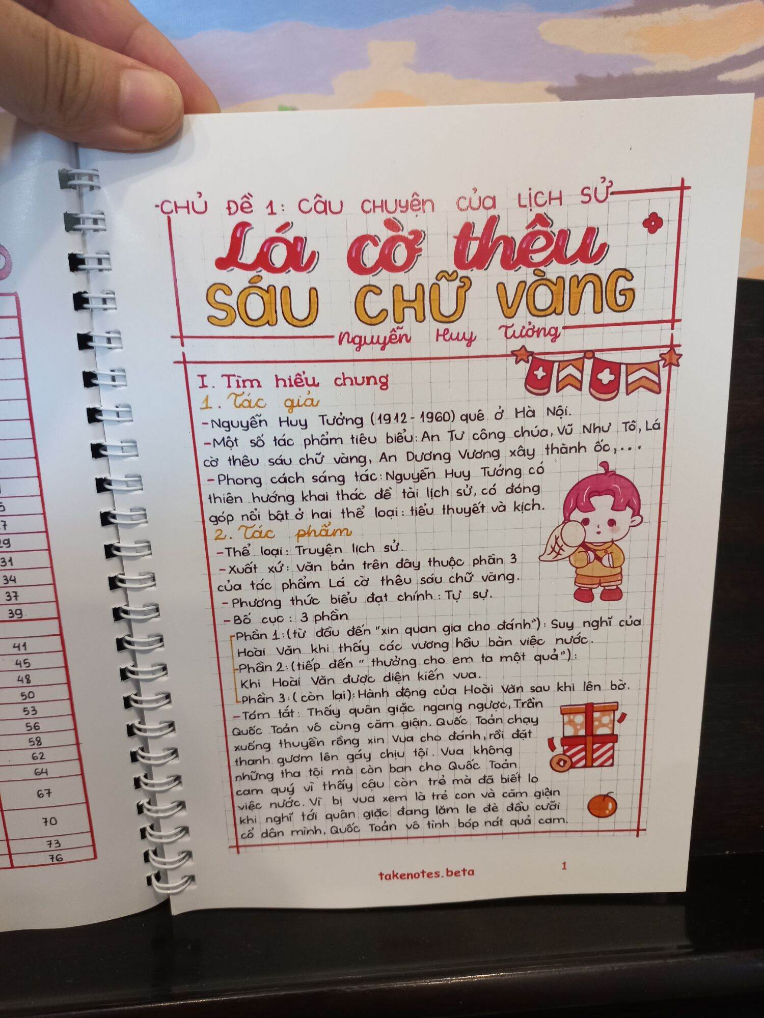 Sổ Takenote VĂN 8 KẾT NỐI - khổ giấy A5