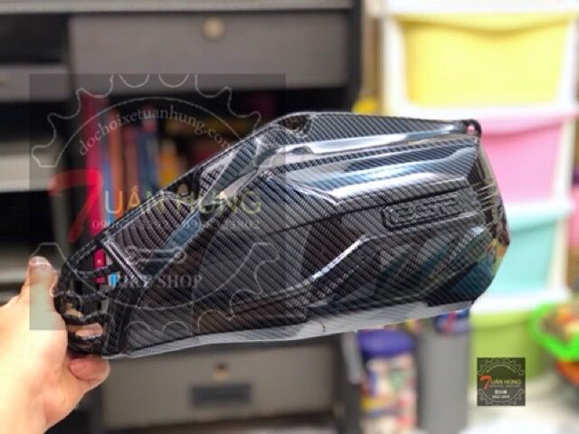 Ốp Pô E lọc gió Vario 2018 150 Carbon