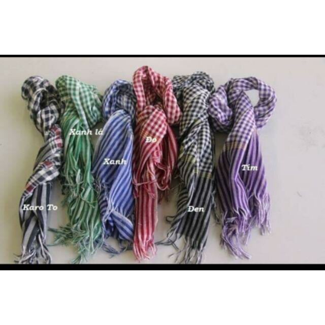 Khăn rằn truyền thống 0.5x1m25 đủ màu