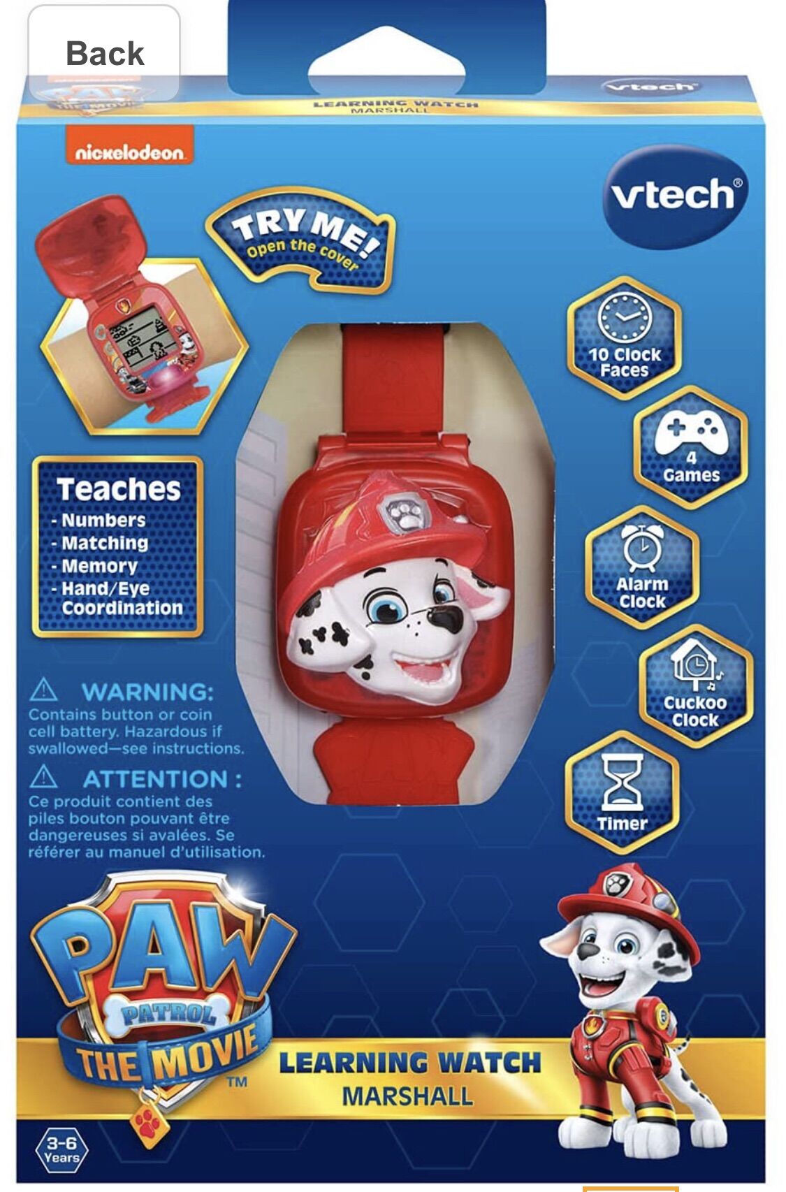 Đồng hồ Vtech Paw Patrol hồng sky nhiều chức năng