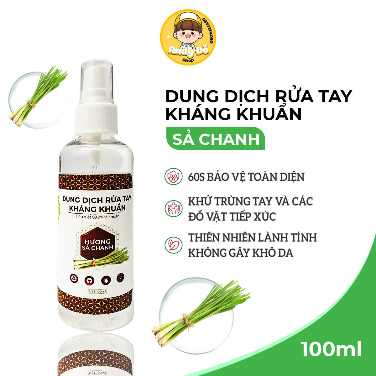 Dung Dịch Sát Khuẩn Sạch Tay 100ml