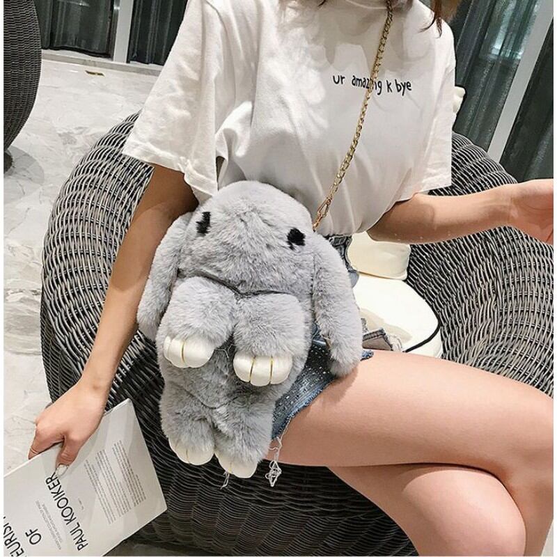 Túi lông đeo chéo hình thú siêu đẹp