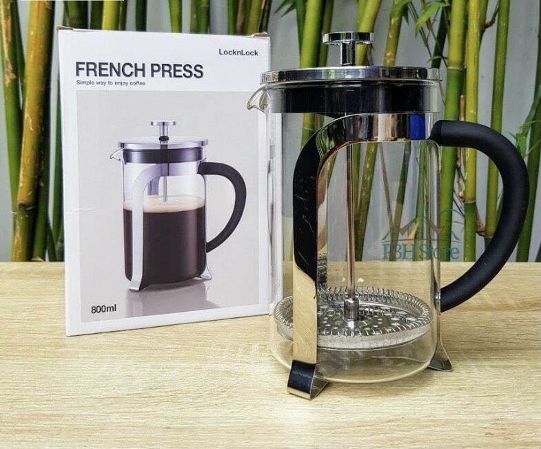 Bình Pha Trà, Cafe Bằng Thủy Tinh 800ml Lock & Lock LLG019 (cam kết hàng chuẩn, y hình)
