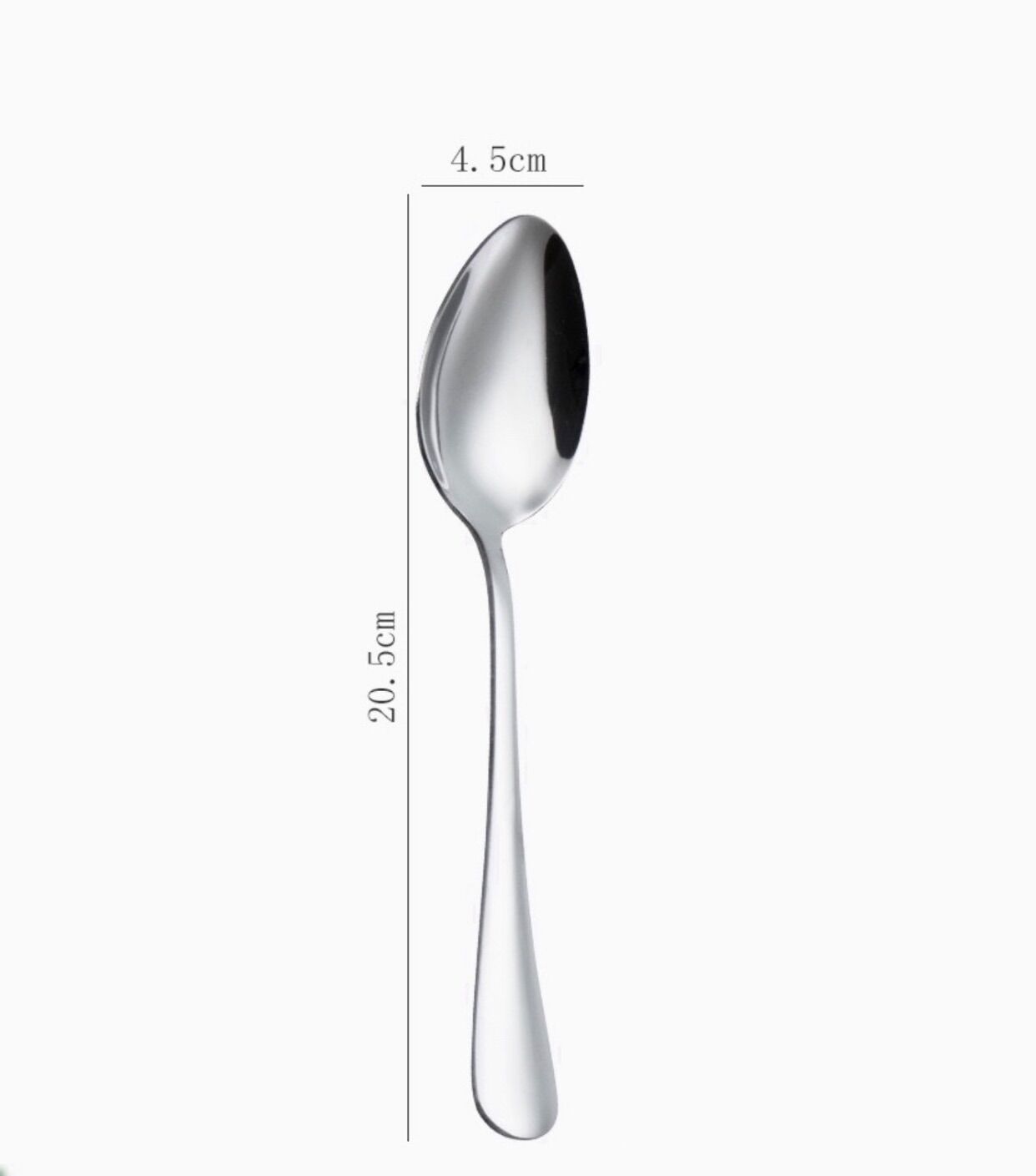 Muỗng inox ăn cơm phở đầu nhọn - M22