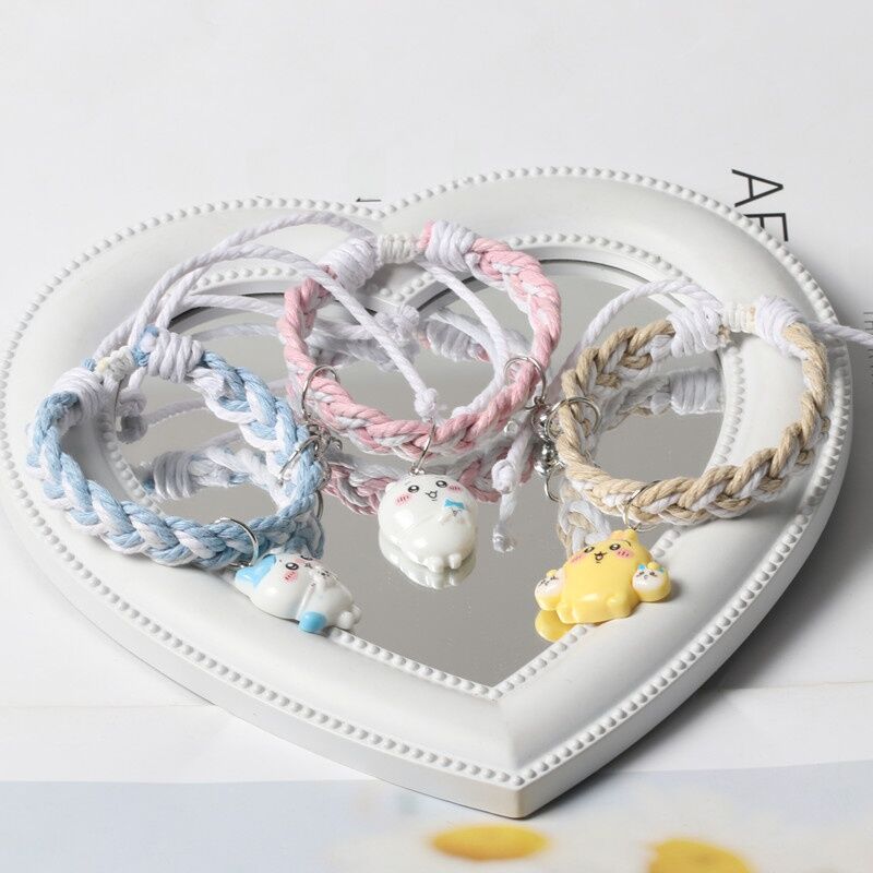 Vòng Tay Cặp Đôi Có Thể Điều Chỉnh Chiikawa Three Person Magnets Vòng Tay Cho Bạn Trai Quà Tặng Cho 
