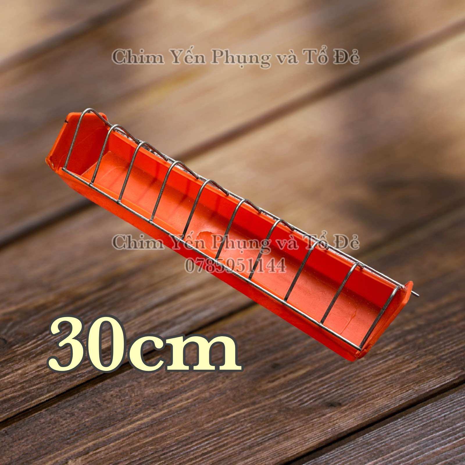 Máng ăn dài 30cm chống bới cho Gia Cầm • Gà Kiểng • Bồ Câu.