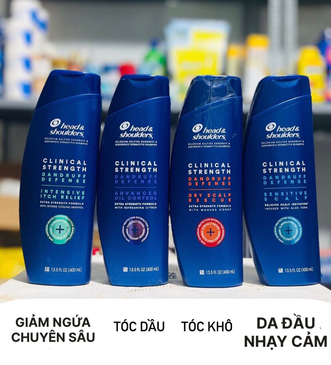 [HCM] [MẪU MỚI HSD 2023] Dầu Gội Ngăn Gàu Head & Shoulders Clinical Strength 400ml - Chính Hãng USA