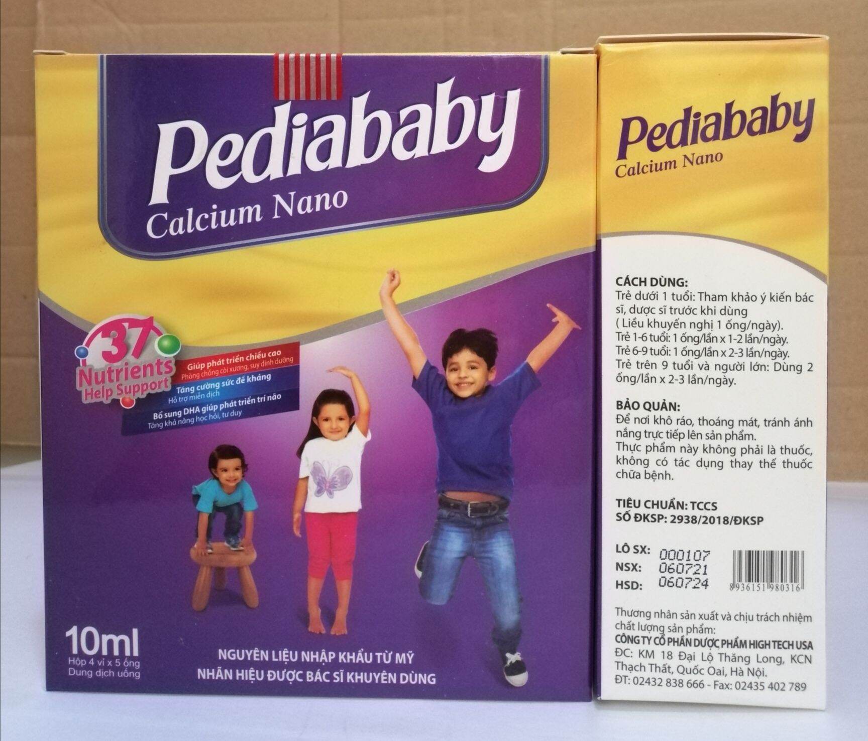 Pediababy bổ sung canxi cho cơ thể