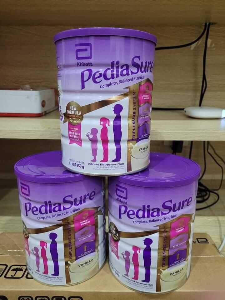 Sữa pediasure úc 850g vị vani, vị dâu date 2024