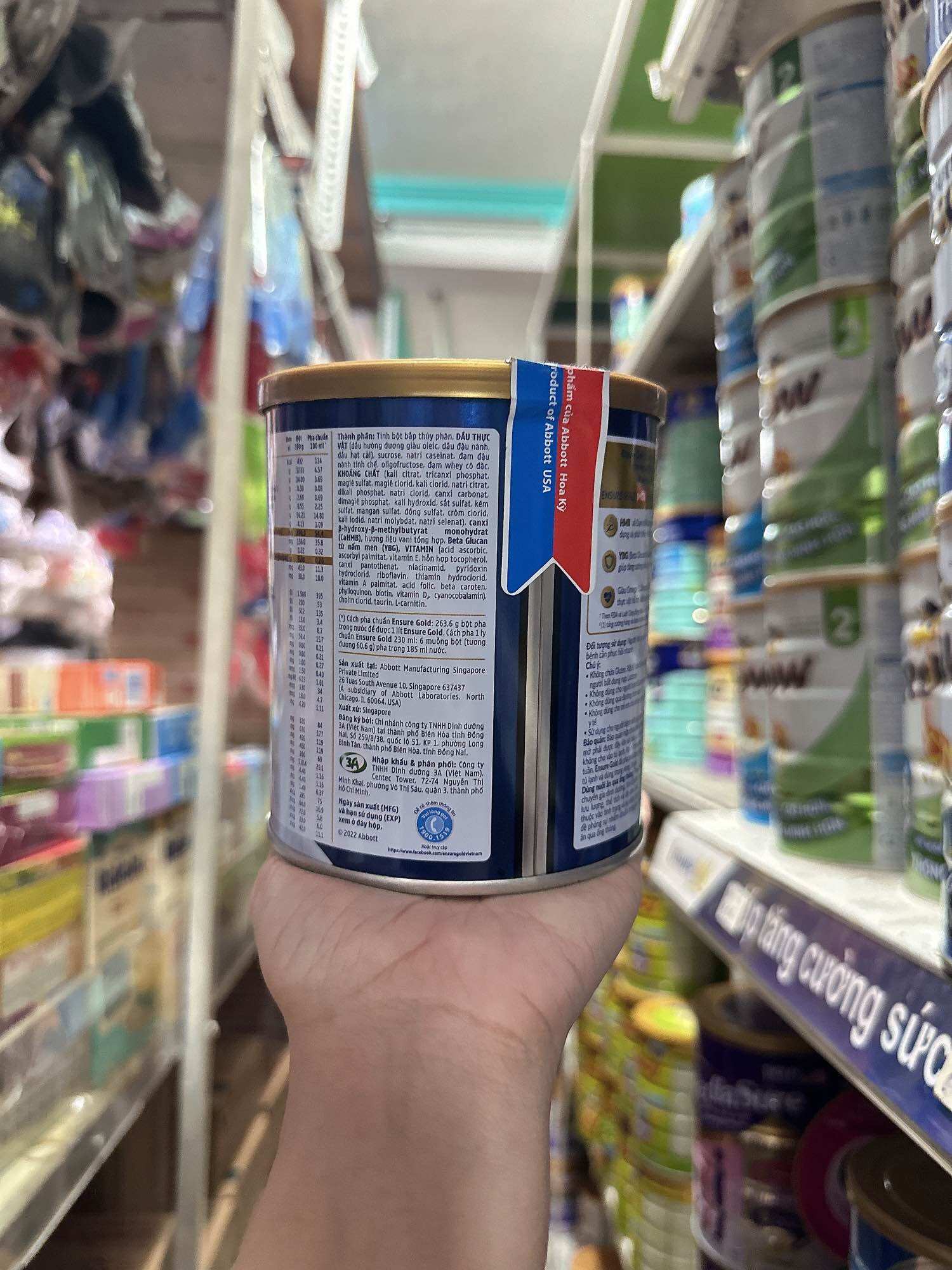 Lon Ensure Gold Hương Vani (400g)