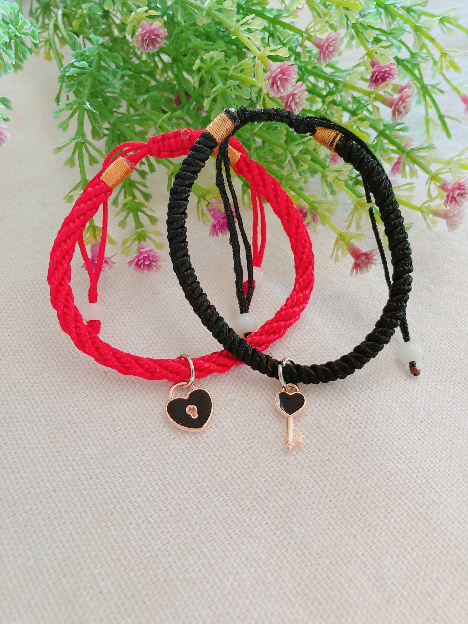 Vòng tay cặp dây gút ổ chìa khoá (2 vòng ),đa dạng mẫu mã, chất lượng đảm bảo và cam kết hàng đúng mô tả