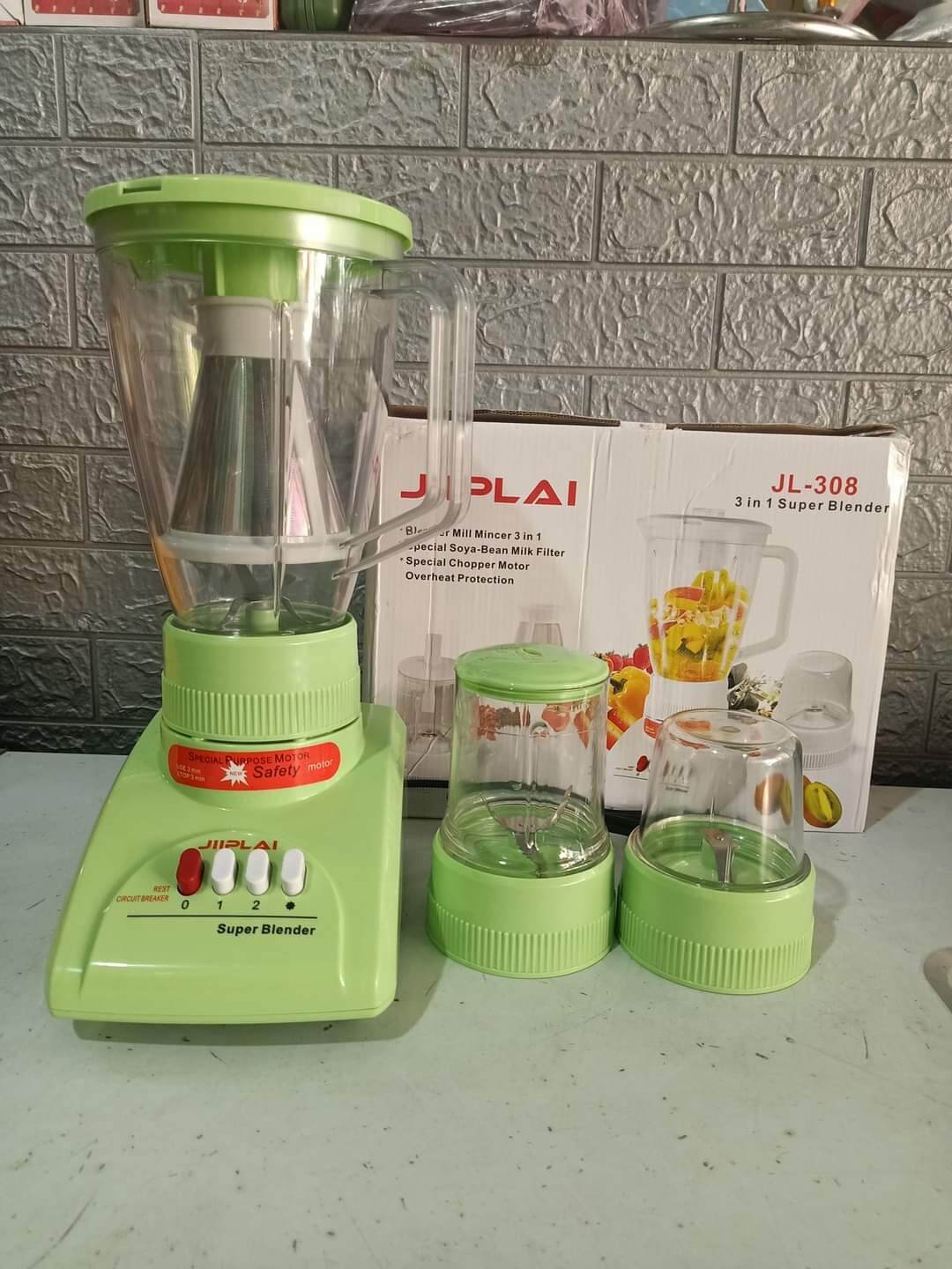 Máy xay sinh tố Jiplai 308

xanh lá 3 cối xay