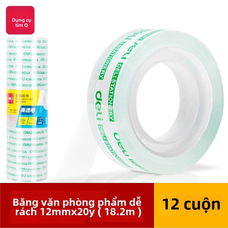 Máy Cắt Băng Keo Deli Office Stationery Máy Đóng Gói Nhỏ Máy Keo Trong Suốt Máy Đế Băng Keo Đế Máy K