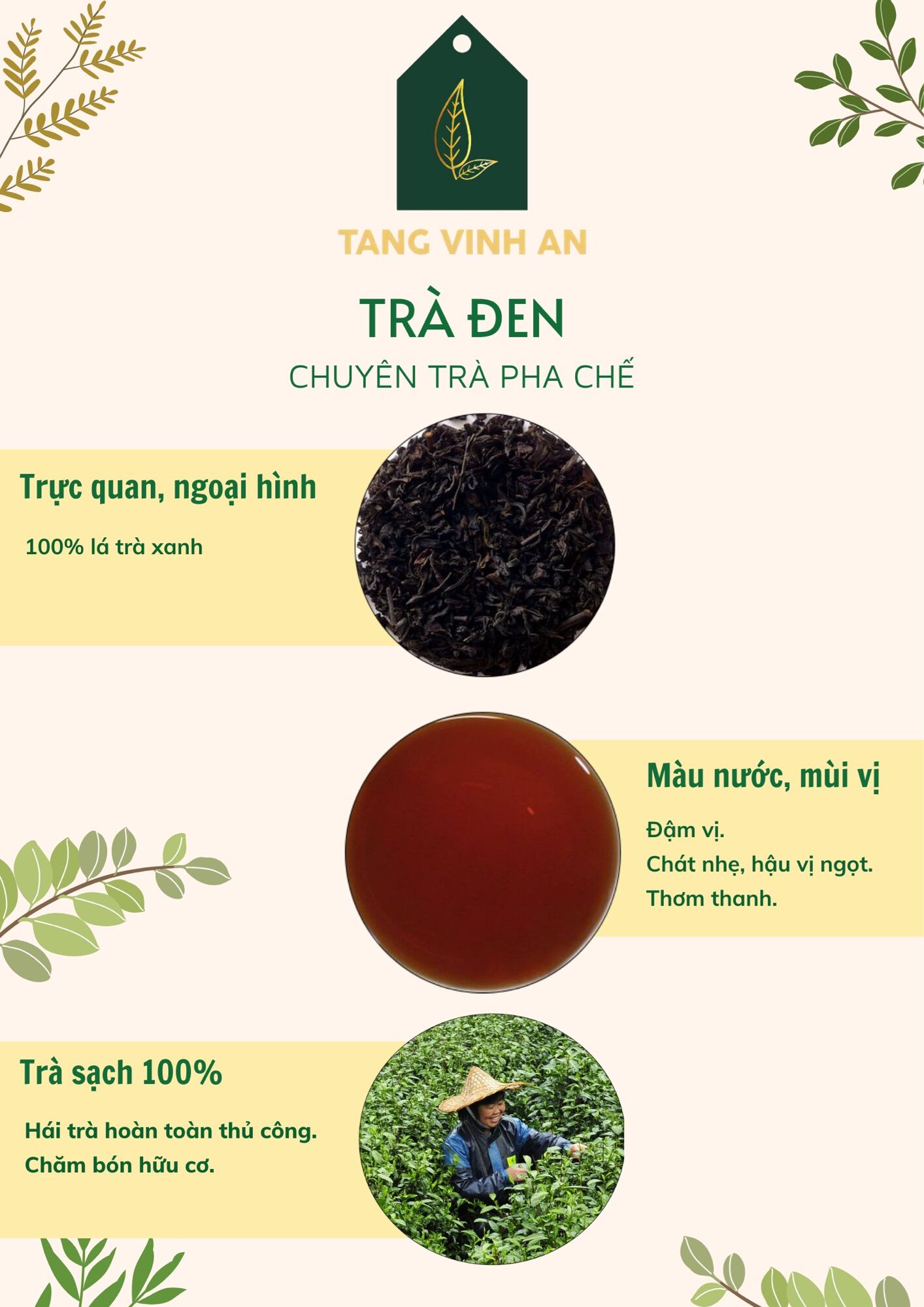 Hồng Trà Đặc Biệt - Trà Pha Chế - Túi 500gr - Tằng Vĩnh An