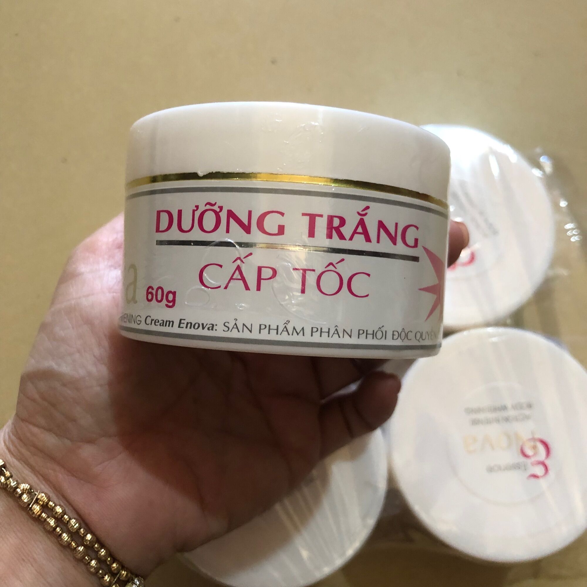 kem Enova dưỡng trắng da cấp tốc 80g