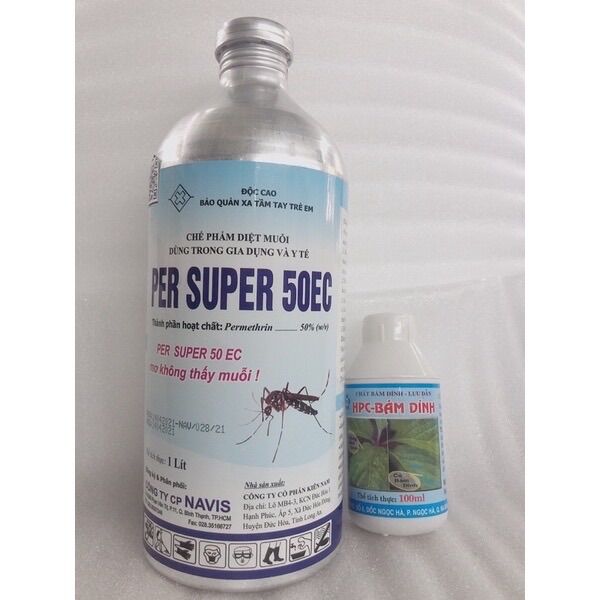 Thuốc diệt côn trùng per super 50ec chai 1 lít