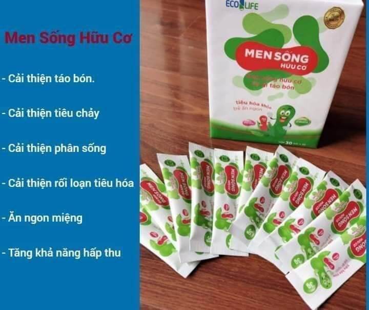 Men Sống Hữu Cơ hết biếng ăn ,tăng  cân đều