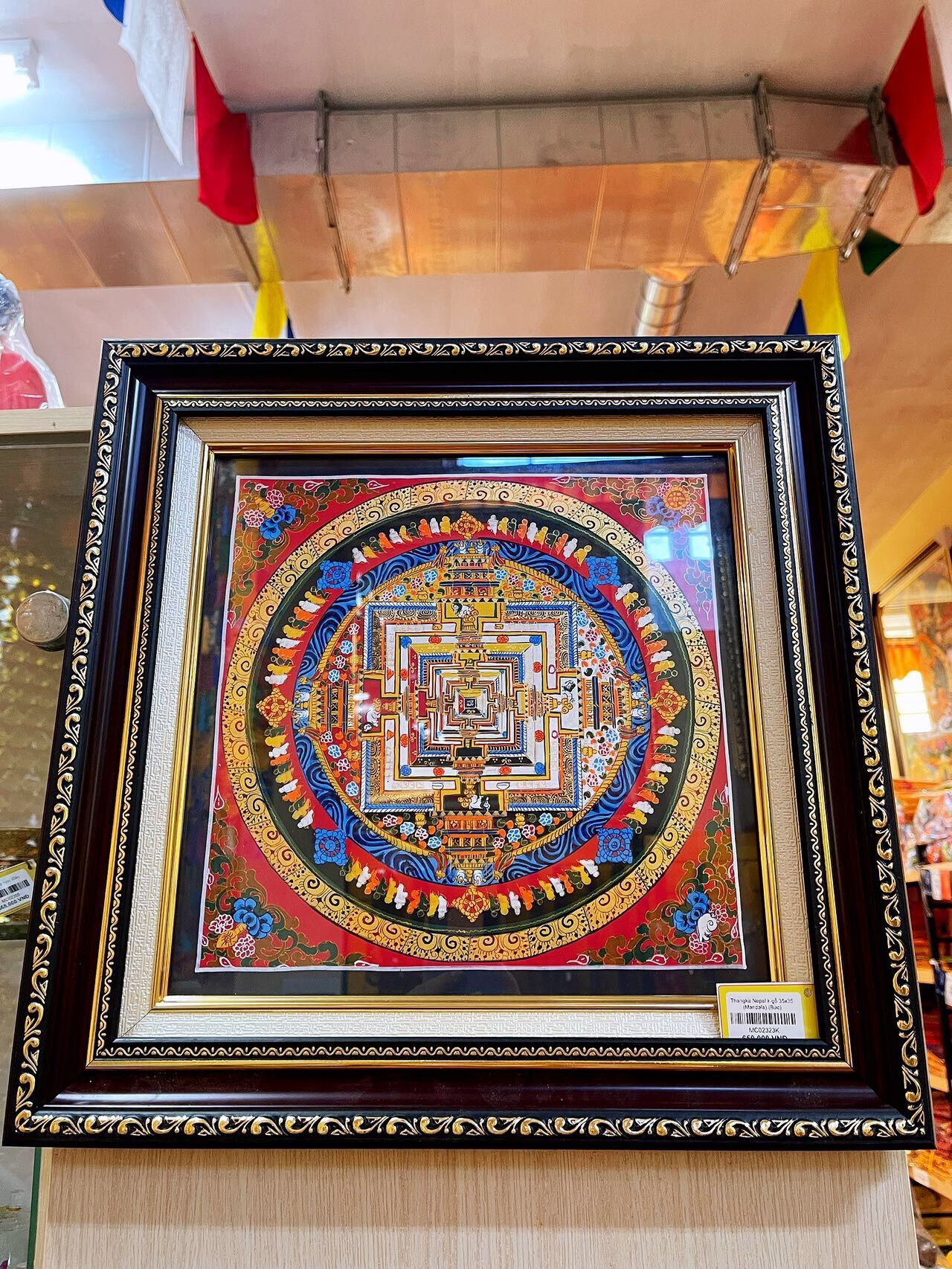 Tranh Mandala Nepal có khung (CHÁT CHỌN MẪU)