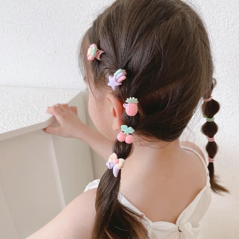 Set of 50 Hair Ties with Many Super Cute Patterns for Babies