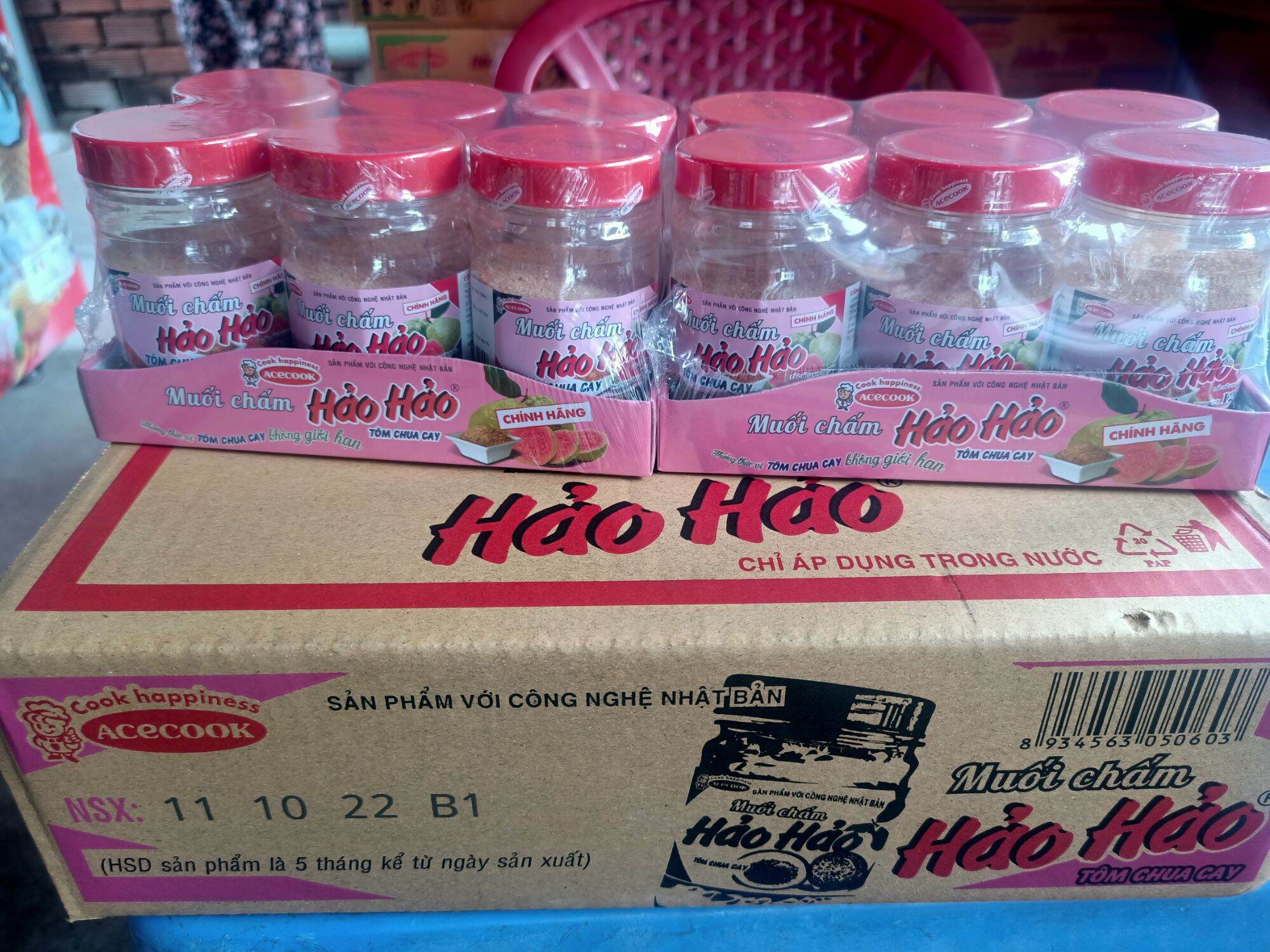 Muối chấm Hảo Hảo (thùng 24hủ)