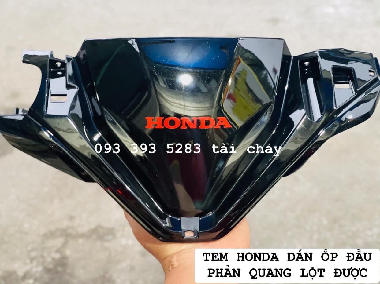 [ 1 MIẾNG ] TEM HONDA ỐP ĐẦU PHẢN QUANG ( LỘT ĐƯỢC )