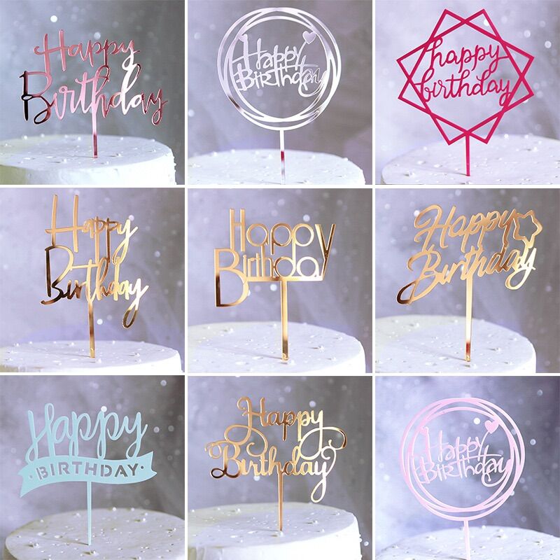 Que happy birthday,meca happy birthday set 3 que cắm cùng loại
