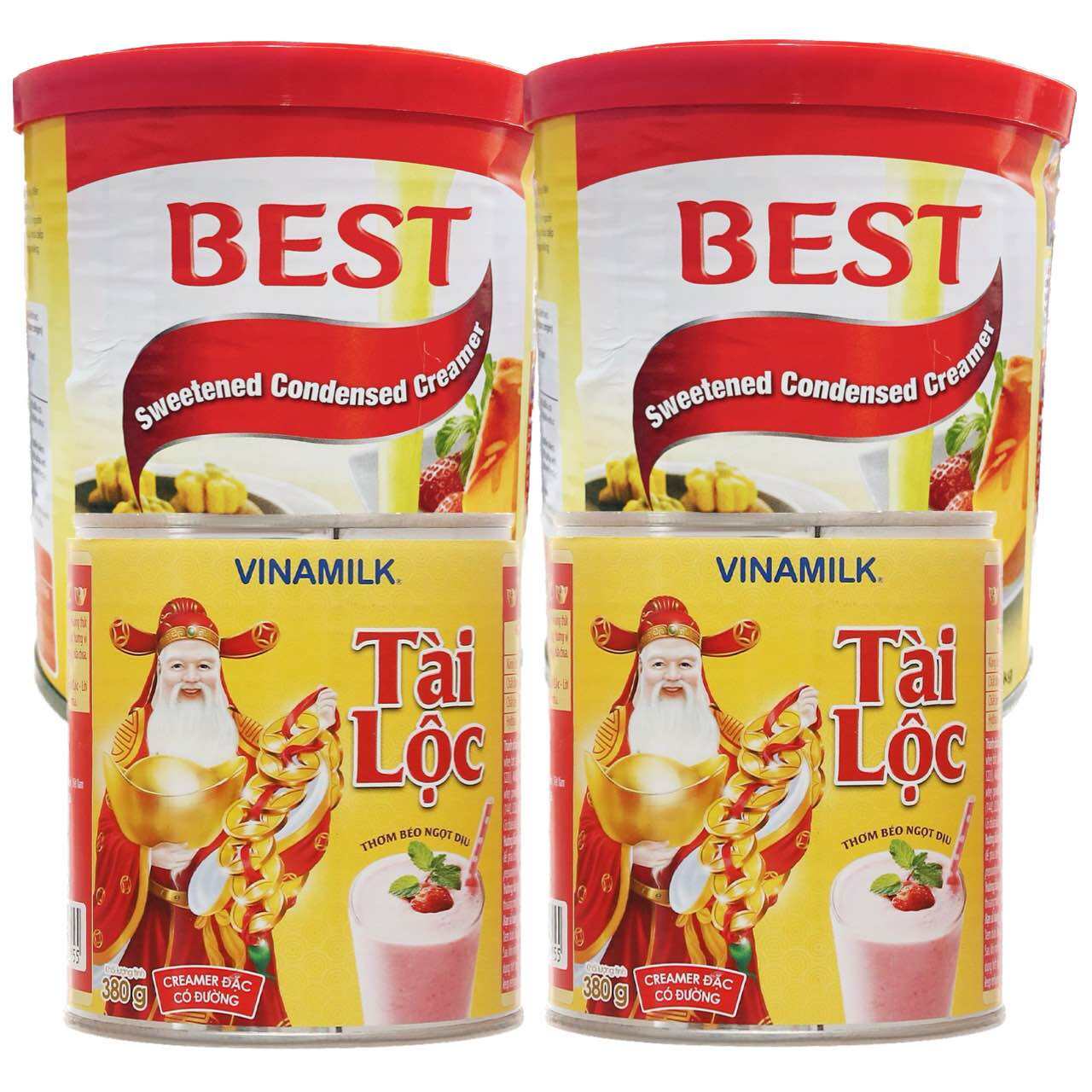 [ BAO BÌ MỚI ] COMBO 2 HỘP (Mỗi hộp 1 KG) Sữa đặc có đường ES/ BEST Malaysia hoặc 2 Lon Tài Lộc 380gr hoặc 3 long 500gr Best( Date: 12 tháng) [COMBO 2 HỘP/1 HỘP -lựa chọn-]-[ 12.12 Hot Deals ]