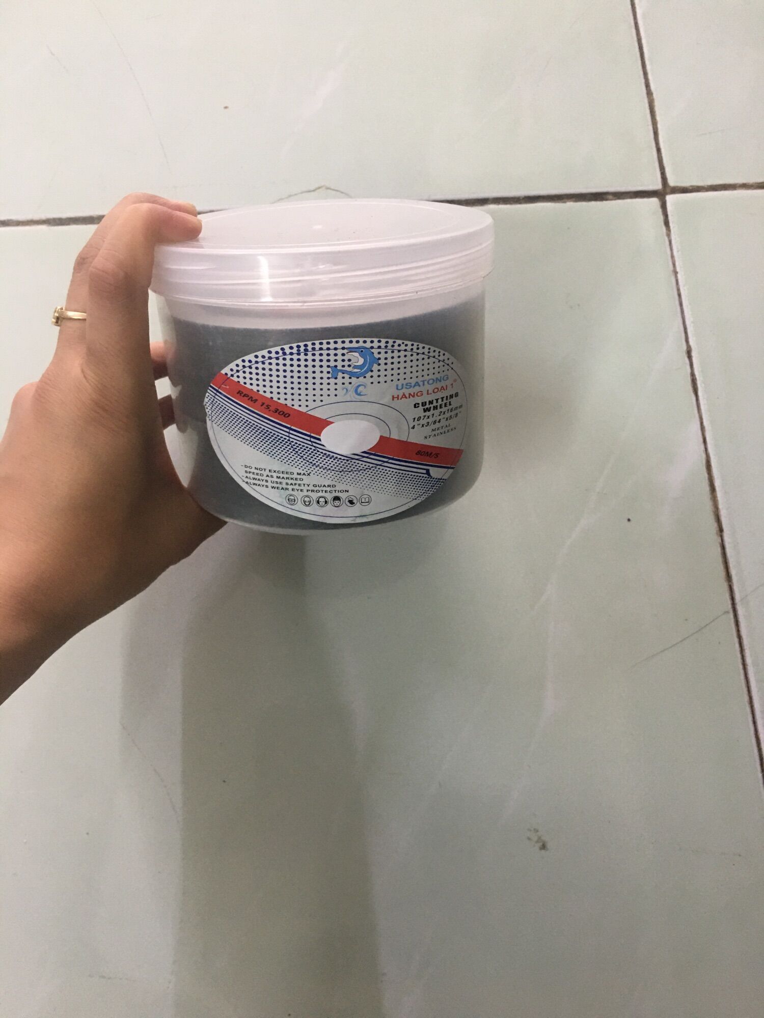 Đá cắt sắt cá heo 100mm 105mm đá cắt sắt usaton 1 tấc đá cắt sắt 105mm da cat sat 100mm 105mm, lưỡi cắt inox 100mm 105mm hàng đẹp