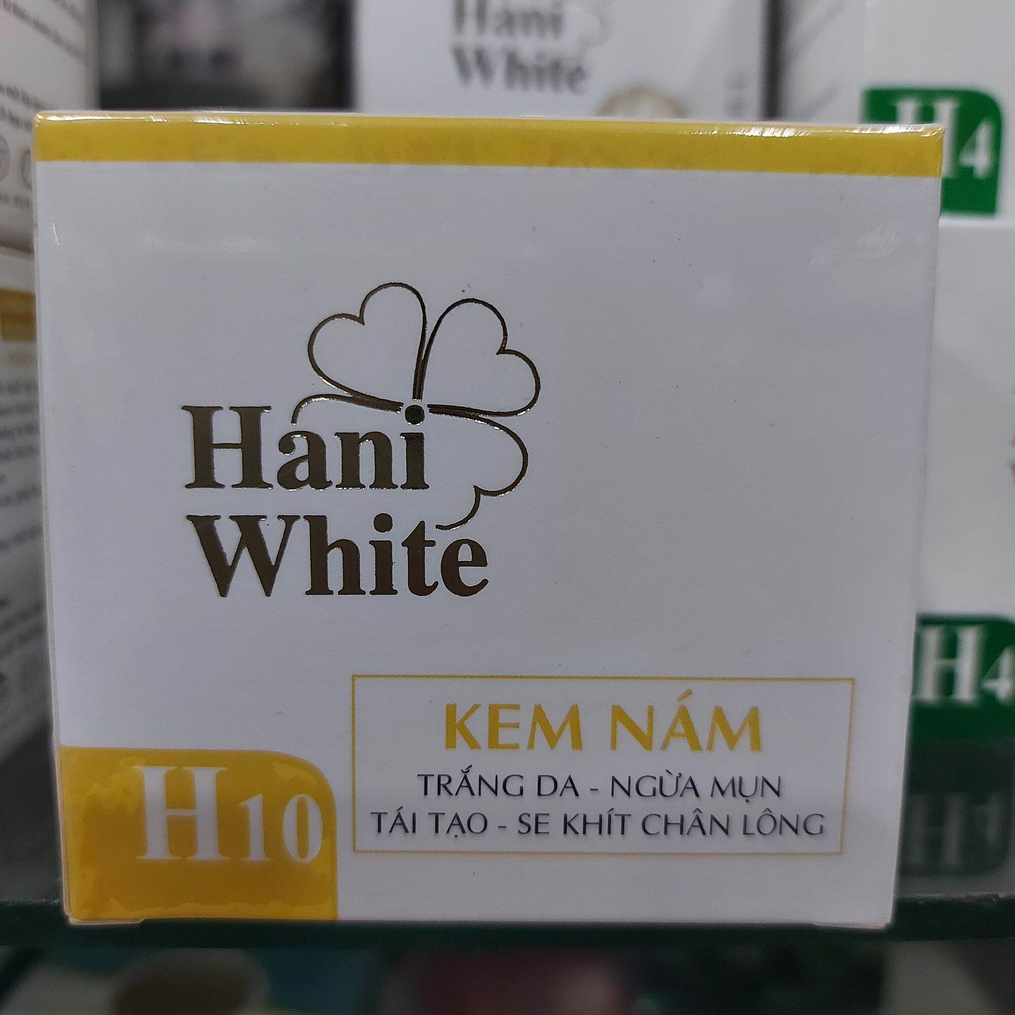 KEM HANI WHITE H10 NÁM TRẮNG DA NGỪA MỤN TÁI TẠO SE KHÍT LỖ CHÂN LÔNG