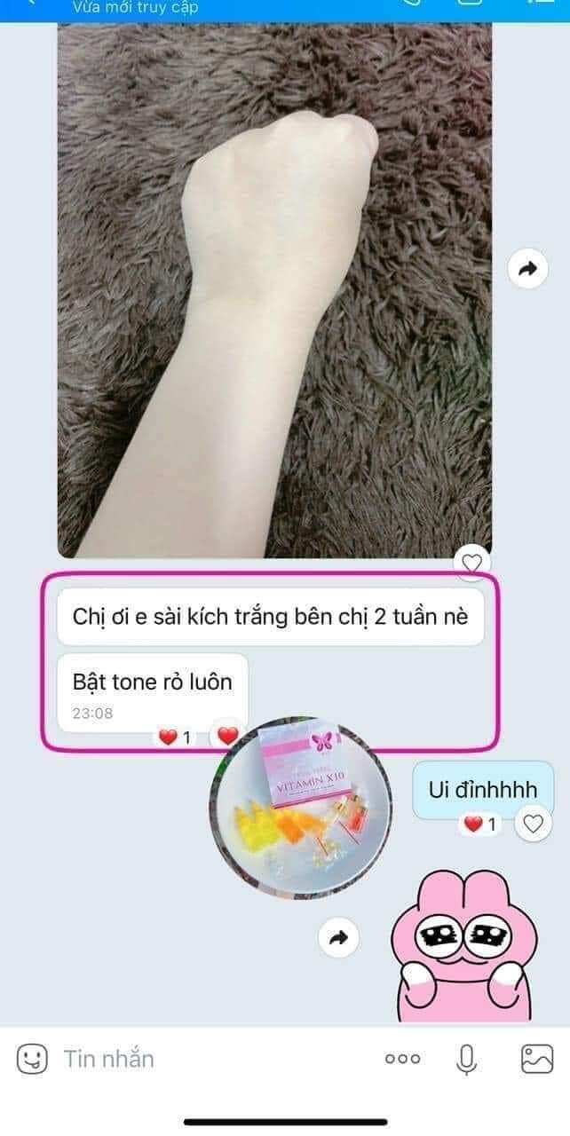Sét kích trắng vitamin X10 MyÔ