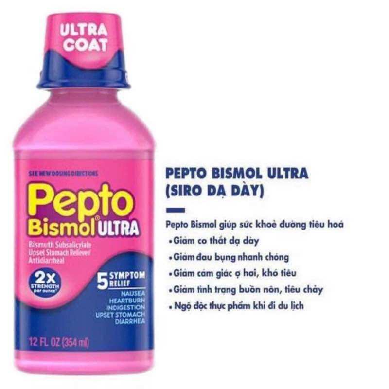 Hỗ trợ tiêu hoá dạ dày pepto bismol ultra