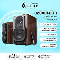 Bộ loa Bluetooth Bookshelf Hifi cao cấp EDIFIER S2000MKIII | Công nghệ aptX | Kèm dây Monster Cable 2RCA ra 4RCA 2M | Bảo Hành 15 Tháng 1 đổi 1