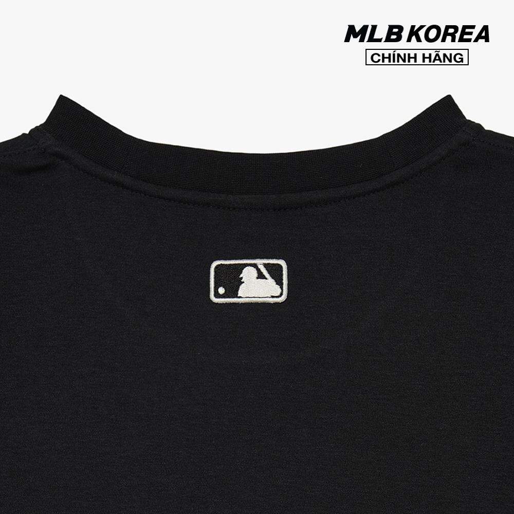 MLB - Áo thun nữ cổ tròn tay ngắn Basic Boxy Fit 3FTSB1233-50BKS