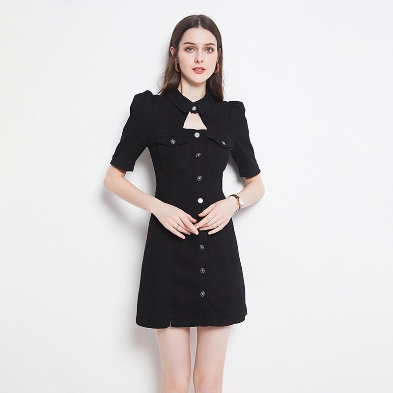 Đầm sơmi Denim dáng A vero Moda