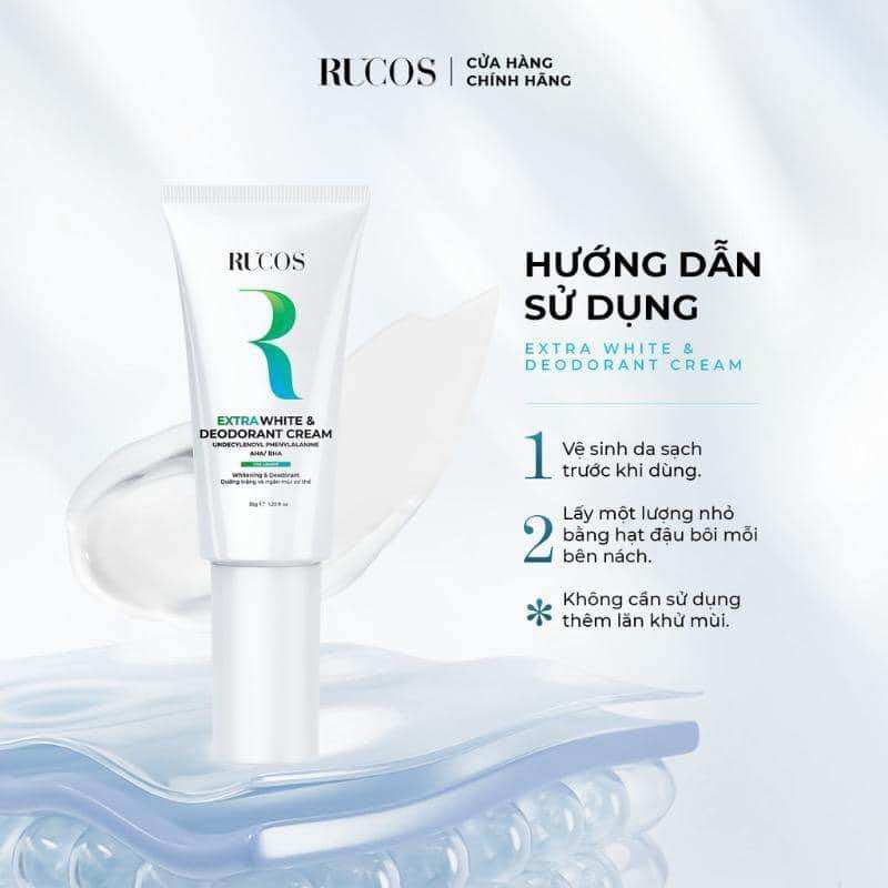 [Kem trắng nách khử mùi] Extra White & Deodorant - Rucos