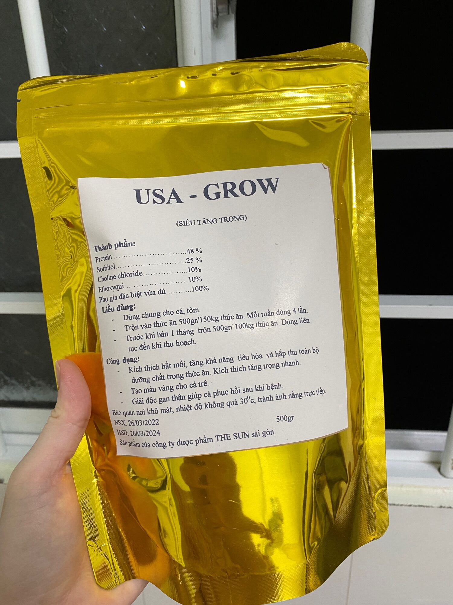 Siêu tăng trọng cho tôm cá grow gói 500g