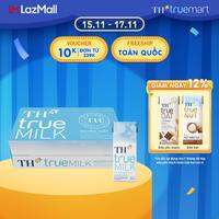 Thùng 48 hộp sữa tươi tiệt trùng TH true MILK nguyên chất 180 ml (180 ml x 48)
