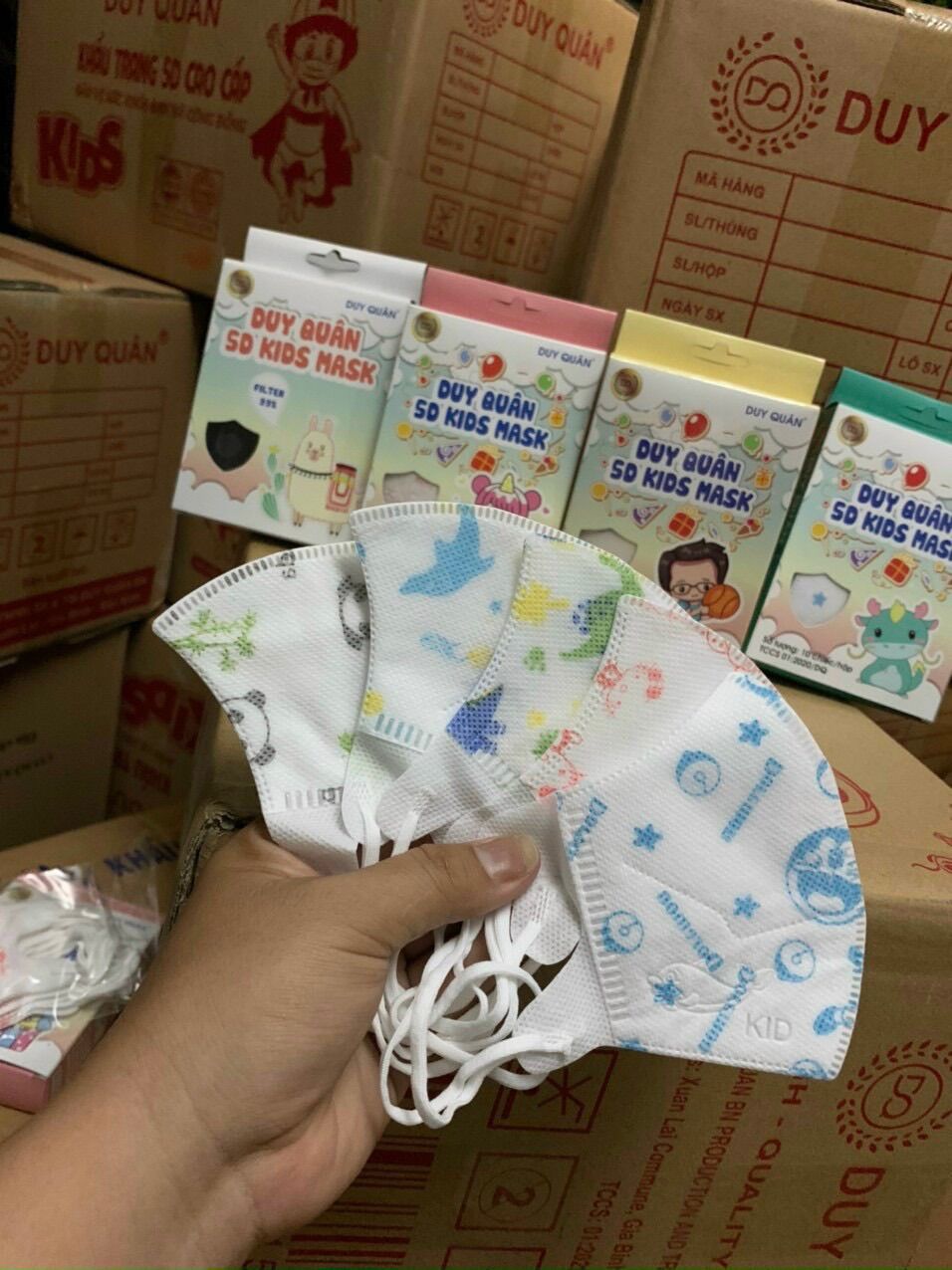 Khẩu trang 5D kid mask cho bé hộp 10 chiếc